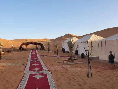 A desert camp among the dunes — Surf and desert: Agadir to Merzouga and back